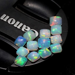 Opal Cushion Cut Gemstone Natural Fire Opal Loose Gemstone Bright Colorful Stone for Rings Pendants Wholesale HASNAIN GEMS - Product Image 3