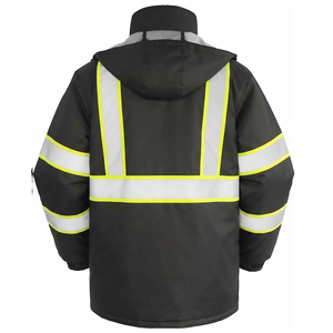 Chaqueta de Trabajo Reflectante de Alta Visibilidad para Hombre con Capucha, Chaqueta de Trabajo para Uso en Construcción - Product Image 2