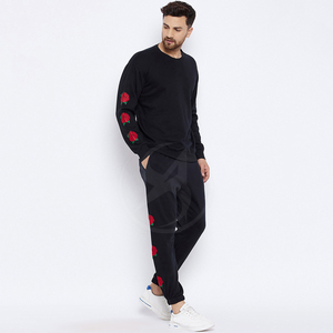 Ensemble de survêtements unis personnalisés pour hommes – Grande Vente – Coupe ajustée en coton – Faible MOQ - Product Image 4