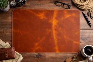 Luxury Gift Boxed Leather <b>Mouse</b> Pad Premium Quality Desk <b>Mat</b> Executive Present for Business Clients Office LMPD-0017D - Product Image 6