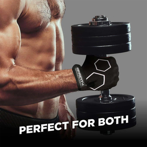 Lightweight Half Finger Gym <b>Gloves</b> with Lace-Up Closure for Bodybuilding <b>Weight</b> Lifting & Fitness <b>Training</b> - Product Image 6