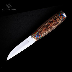 Cuchillo Puukko Hecho a Mano con Mango de Madera Multicolor, Hoja Fija de Acero Inoxidable para Caza, Bushcraft, Camping, Supervivencia al Aire Libre, DIY, OEM - Product Image 5