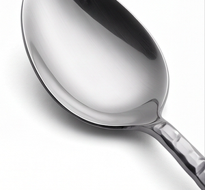 Ensemble de couverts modernes en acier inoxydable avec design de manche martelé, finition polie miroir, compatible lave-vaisselle, idéal pour la maison et les restaurants - Product Image 2