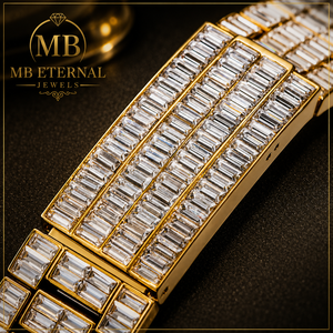 MB ETERNAL ตัวเรือนโลหะผสมหรูหรา นาฬิกาโครโนกราฟคริสตัลแซฟไฟร์ 42 มม. ตัวเลขโรมัน อนาล็อก ควอตซ์ เพชร CITIZEN กลไก ยูนิเซ็กส์ - Product Image 3