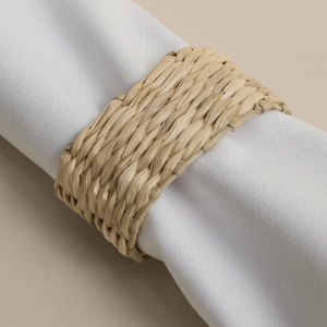 Wholesale Natural Seagrass Oval Napkin Rings for <b>Wedding</b> Handmade Rustic <b>Tissue</b> Ring from Vietnam - Product Image 3
