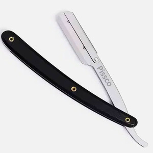 Navaja de Afeitar Plegable para Barba, Cejas y Cabello, Herramienta de Barbería, Maquinilla de Afeitar Recta de Acero Inoxidable para Hombre - Product Image 5