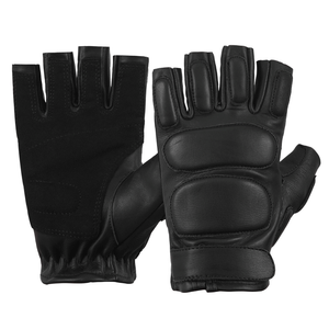 Sporty <b>Black</b> <b>Leather</b> Bike Wear <b>Gloves</b> Wrist-Length Breathable Unlined for Sports Spring Summer <b>Black</b> <b>Men's</b> Motorcycle Biker <b>mens</b> - Product Image 1