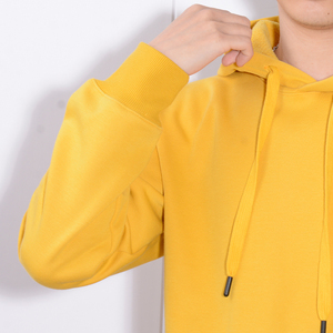 Autumn 350gsm Polyester/Cotton Hooded Pullover Sweatshirt Premium Heavy Fleece Regular Fit Custom Men's Hoodies - Product Image 4