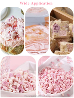 Gedroogde, gesneden, sappige perzikblokjes voor ingrediënten/bakkerijen/snacks, FD fruit, zonder toegevoegde suiker, op maat gemaakt.