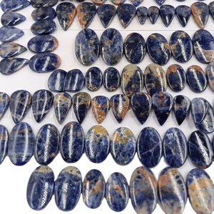 ARTS JEWELS Par de Cabujones de Sodalita Natural al por Mayor |   Gema Suelta Azul, Corte Oval/Pera, Tamaño Libre, Efecto de Color, Sin Orificio - Product Image 1