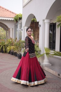 Lehenga Choli Especial para Navratri, Alta Demanda, con 2 Hermosos Colores, Lehenga Choli Nupcial a Precio de Mayoreo - Product Image 3