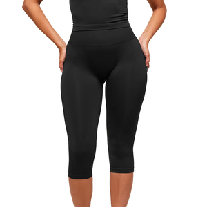 Leggings Capri d'été pour femmes, meilleur fournisseur en gros / Leggings Capri pour femmes en tissu doux, taille adulte, service OEM - Product Image 5