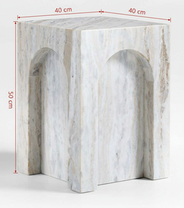 Mesa auxiliar de mármol de estilo moderno de mediados de siglo para sala de estar B2B India - Product Image 3