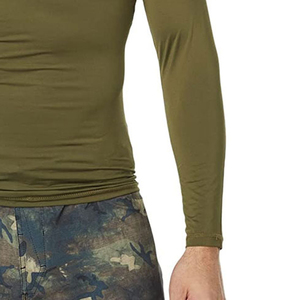 บริการ OEM ODM เสื้อแรชการ์ดแขนยาว ระบายอากาศได้ดี ผลิตจากผ้าสแปนเด็กซ์โพลีเอสเตอร์ ทรงเข้ารูป สำหรับผู้ชาย ไซส์ผู้ใหญ่ - Product Image 3