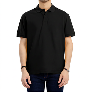 Polo à manches courtes jaune pour homme, couleur unie, décontracté, tissé, uni, coupe classique - Product Image 4