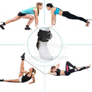 Sangles de cheville pour haltérophilie avec logo personnalisé, nouveau design 2026, sangles de cheville réglables en néoprène - Product Image 4