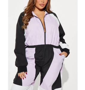 Custom Windbreaker Waterproof Zip-up <b>Tracksuit</b> Set Lightweight Breathable Windbreaker 2 Piece Set Training <b>Tracksuit</b> Women - Product Image 3