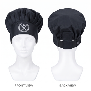 Casquette de Chef Unisexe Premium 180 GSM en Polyester/Coton Filé Imperméable Jaune Multi-Panneaux Chapeau de Cuisine Réglable Personnalisable pour Restaurant et Bar - Product Image 2