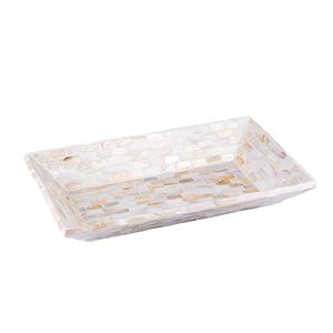 Handmade Wooden Mother Of Pearl <b>Mosaic</b> Serving Tray For Luxury Dining And Decorative Table Display - Product Image 5