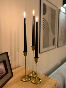 Porte-bougie moderne en laiton, accessoire d'éclairage décoratif pour la maison, idéal pour les mariages et autres événements, ainsi que les lanternes. - Product Image 6