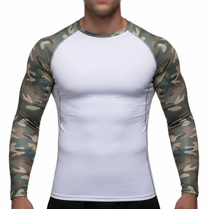<b>Men's</b> Sports <b>Compression</b> <b>Shirt</b> Rash Guard OEM Manufacturer Quick Dry Rash Guard Private Label Service - Product Image 1