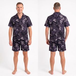 Ensemble chemise et short hawaïen en tissu éponge à sublimation florale tropicale, léger, séchage rapide, tenue de plage estivale pour homme, décontracté, resort - Product Image 5