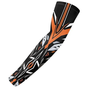 Mangas de compresión para brazos con tamaño y diseño personalizados para hombres y mujeres, para deportes como golf, baloncesto y ciclismo, juego de mangas con logo. - Product Image 3