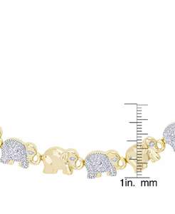 Women's Diamond Accent <b>Elephant</b> <b>Necklace</b> | Macy's - Product Image 2