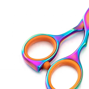 Tijeras de Peluquería Profesionales de Acero Inoxidable con Alto Contenido de Carbono, Mango de Cerámica, para Hombres y Mujeres, con Logotipo Personalizado, Afiladas para el Cabello - Product Image 5
