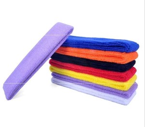 Bandeau de sport en polyester couleur unie, 4,5 cm de large, antidérapant, tricoté, pour yoga et entraînement, ajustement universel toutes saisons, fin et absorbant la transpiration - Product Image 4