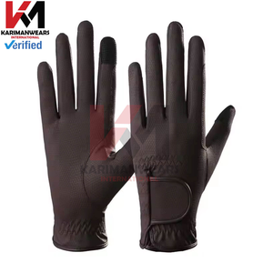 Gants d'équitation en cuir synthétique de qualité supérieure, compatibles avec les écrans tactiles, respirants, antidérapants, pour hommes et femmes - Product Image 5