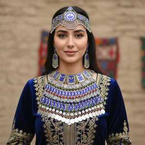 Afghan Kuchi Handmade Jewellery Set in Different Grades and Prices New Design Afghani Handmade Jewellery for Wedding - Product Image 2