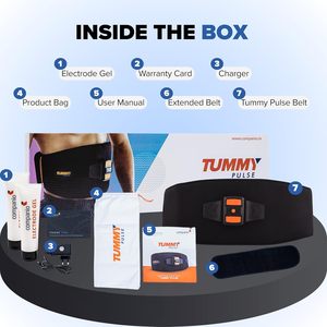 Masajeador Corporal Tummy Pulse con Control de Tiempo, Enchufable y Recargable por USB, Eficaz para el Alivio del Dolor - Producto de Masaje Premium - Product Image 5