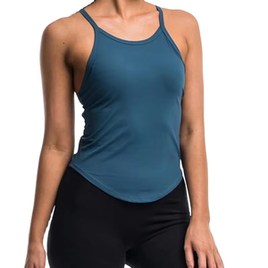 Débardeurs grande taille pour femmes en coton et polyester, respirants, séchage rapide, anti-boulochage, logo frontal, couleurs personnalisées, vêtements de sport – Vente en gros - Product Image 5