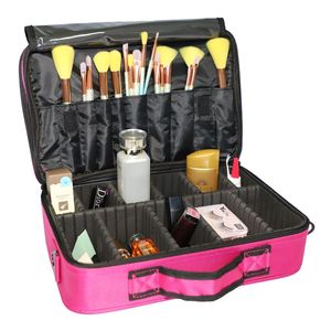 Borsa da Viaggio Professionale Portatile Multistrato ad Alta Capacità per Trucchi con Tracolla, Formato Piccolo - Borse e Astucci Cosmetici YF - Product Image 2