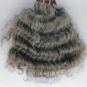 Deep Wave Human Braiding Hair Bulk Extensions Natural Bulk Hair 100% Unprocessed Indian Curly Remy Bulk Human Hair for Braiding - Product Image 6