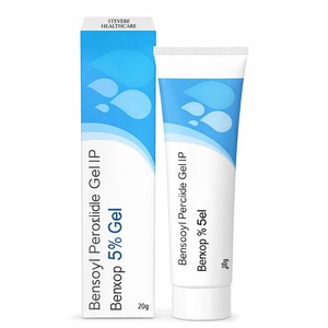 Gel Crema para el Tratamiento del Acné con Peróxido de Benzoilo Benxop, Marca Genérica, 5%, Tubo de 20g, Venta al Por Mayor - Product Image 1