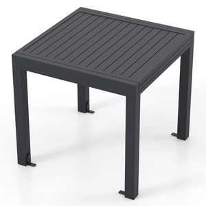 Table de salle à manger extensible pour patio, plateau pour 4 à 6 personnes, aluminium robuste, antirouille, transition rapide et design stable - Product Image 1
