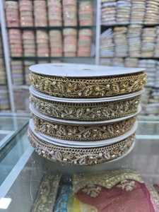 Dentelle brodée métallique à motif floral, personnalisable, lavable, écologique, offres africaines en gros - Product Image 6