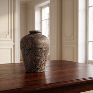 <b>Rustic</b> Terracotta Clay Ceramic Glazed Handmade Flower Vase Aesthetic Home Decor Tabletop Bali Home Basket Bali - Product Image 2