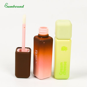 Emballage cosmétique, tubes carrés vides pour gloss à lèvres de 3 ml, bouteilles en plastique PETG, peinture en spray dégradée, prix de gros bon marché - Product Image 4