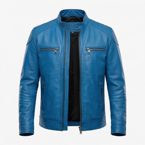 Chaqueta de Motociclista de Cuero Genuino para Hombre de la Mejor Calidad, Nueva Colección de Invierno, Chaquetas de Motocicleta con Protecciones Desmontables Personalizadas - Product Image 1