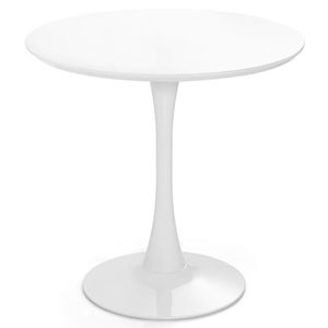 Tavolo da Pranzo Rotondo Moderno Tulip da 32 Pollici con Piano in MDF e Set di 1 Sedia Contemporanea - Product Image 2