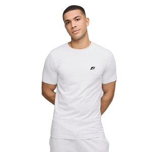 Camisetas de Hombre al por Mayor, 100% Algodón, Tallas Grandes, Corte Holgado, Lisas, para Impresión Digital, Estilo Hip Hop, Cuello Redondo, Blancas, Calidad Premium, USA - Product Image 1