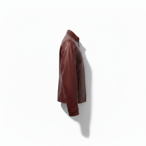 Factory Direct Sale Burgandy Color <b>Men</b> Leather <b>Jacket</b> <b>Light</b> Weight <b>Men</b> Leather <b>Jacket</b> Plus Size Leather <b>Jacket</b> - Product Image 5