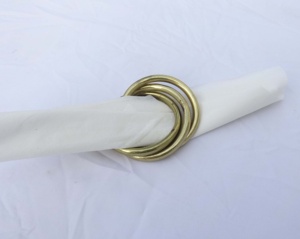 Anillos de servilletas de negocios minimalistas para bebé, servilletas hechas a mano de oro para boda y fiesta, informal, espacio de lujo, San Valentín - Product Image 3