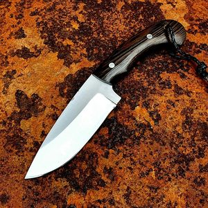 Couteau de chasse compact à lame fixe avec étui en cuir, couteau de chasse portable, approvisionnement en gros, USA Europe, couteau EDC d'extérieur, vente en gros - Product Image 6