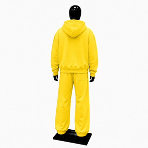 <b>Yellow</b> Money Bag Logo Tracksuit Men Premium Pullover <b>Hoodie</b> And Jogger Pants Set Casual Streetwear Athletic Sportswear - Product Image 2