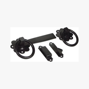Cerradura de Anillo Moderna Europea de Alta Popularidad, de Hierro Negro Epoxi, Autoblocante, con Diseño Trenzado, Accesorios para Puertas de Villas y Hoteles - Product Image 3
