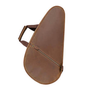Sac de Rangement Rétro en Cuir pour Raquettes de Tennis, Sac de Voyage Polyvalent et Durable à Compartiments Multiples pour Équipement Sportif - Product Image 3